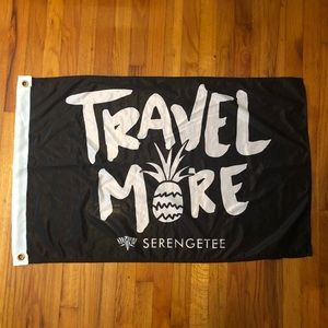 Travel More SERENGETEE Decor Flag